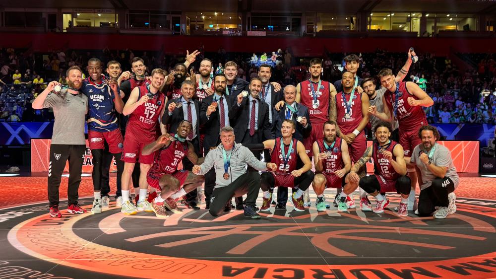 UCAM Murcia aguanta la presión y se lleva el bronce de la Basketball Champions League